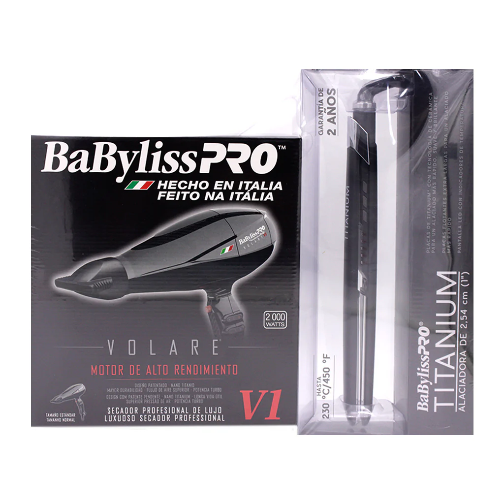 Combo BaByliss Pro Secadora y Alaciadora Negra Ferrari Edition - Image 6
