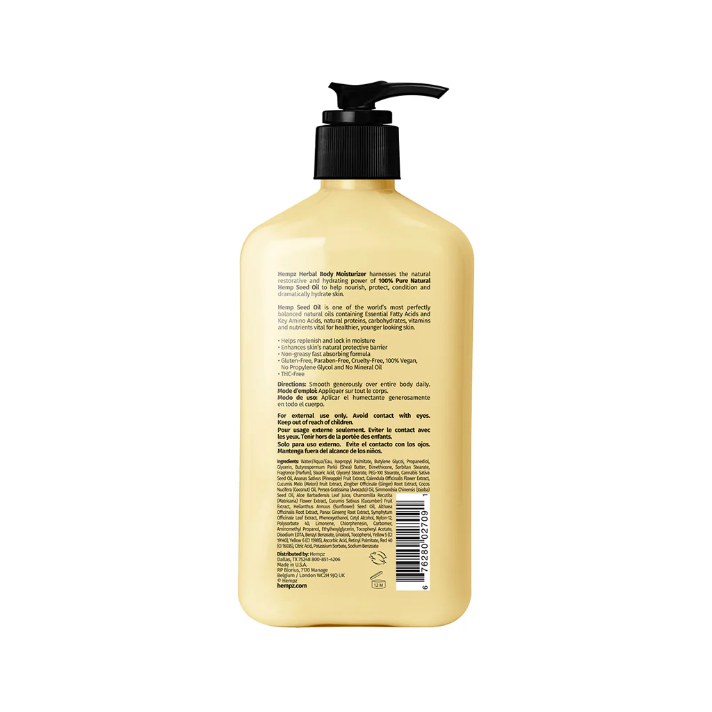 HEMPZ HIDRATANTE CORPORAL DE PIÑA DULCE Y MELÓN CON MIEL 500ML - Image 2