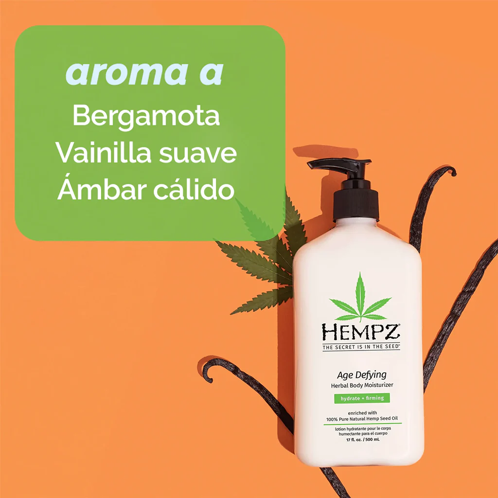HEMPZ HUMECTANTE CORPORAL HERBAL ANTIEDAD HEMPZ 500 ML - Image 2