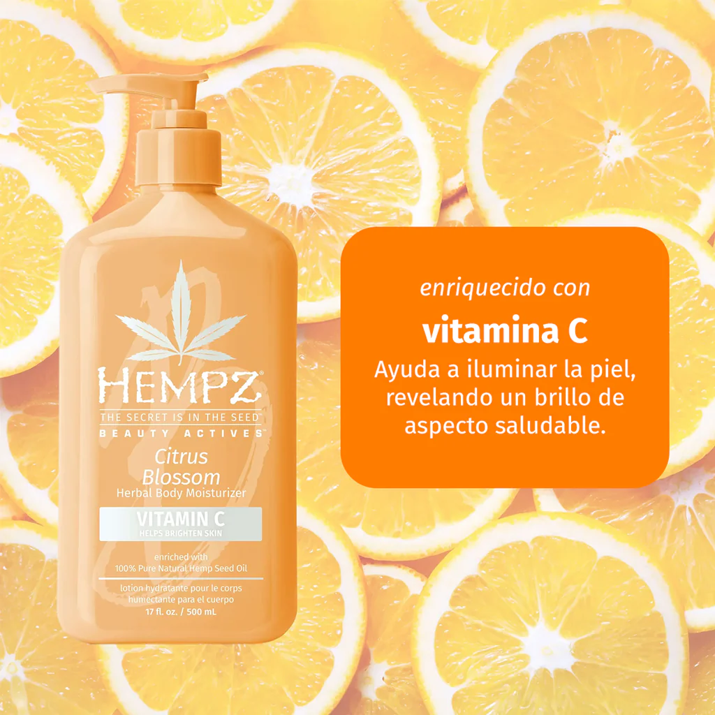HEMPZ LOCIÓN CORPORAL CITRUS BLOSSOM CON VITAMINA C 500ml - Image 2
