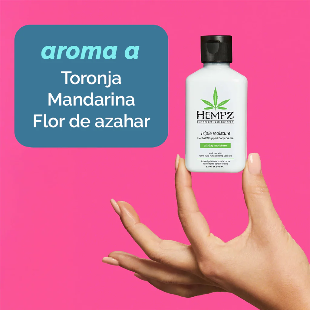 HEMPZ MINI TRIPLE HUMECTACIÓN TORONJA Y DURAZNO 66ML - Image 2