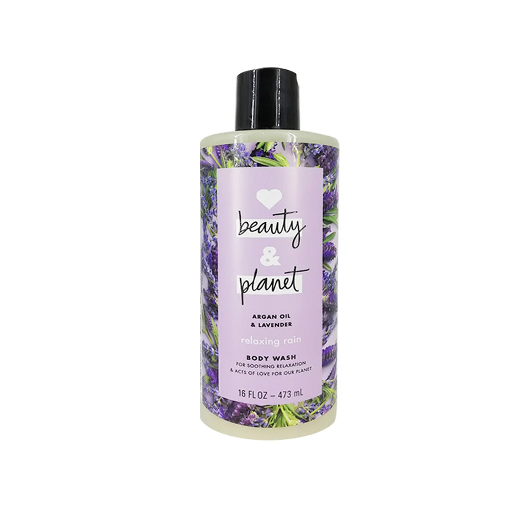 Jabón Corporal Relajante Love Beauty and Planet Relaxing Rain Argan Oil & Lavender Body Wash 473ml