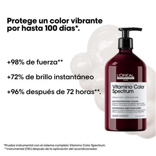 LOREAL PROFESSIONAL SERIE EXPERT VITAMINO COLOR SPECTRUM ACONDICIONADOR 750 ML - Image 2