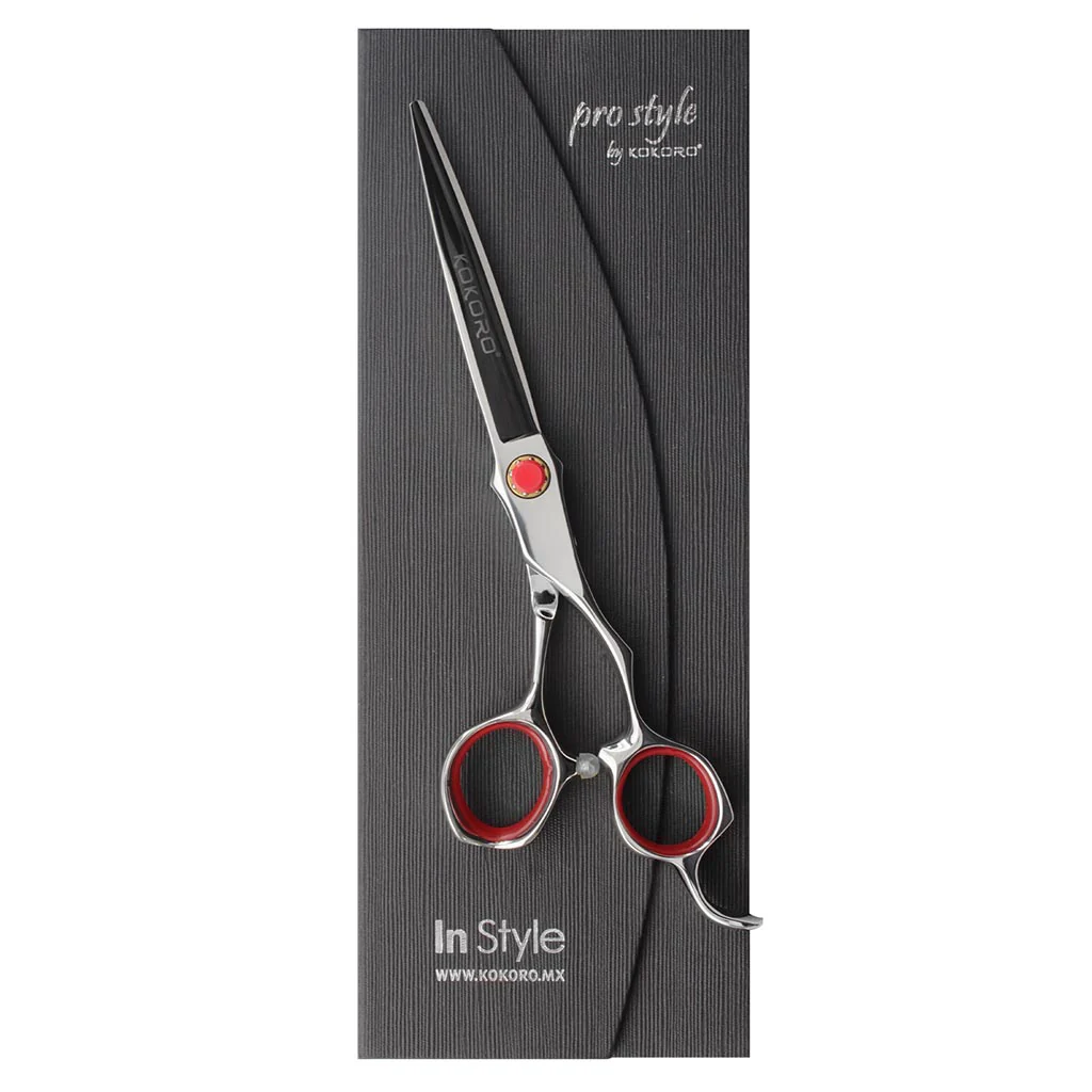TIJERA PROFESIONAL KOKORO RED ERGO DE CORTE 6.5 - Image 4