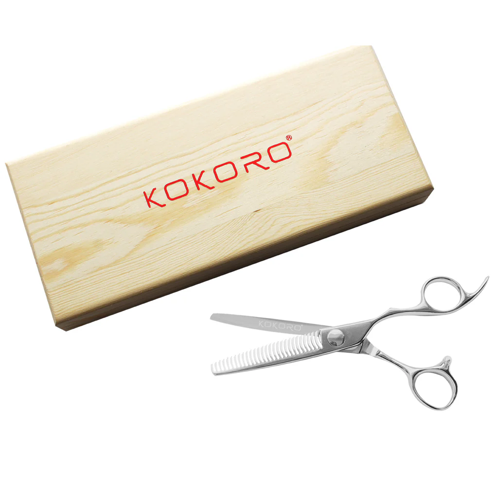 TIJERA PROFESIONAL KOKORO SILVER DE TEXTURA DE 6.0" - Image 5