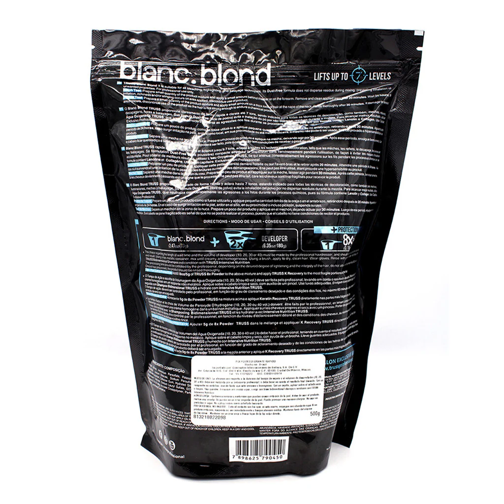 TRUSS Blanc Blond Lightening Powder Dust Free 500g - Image 5
