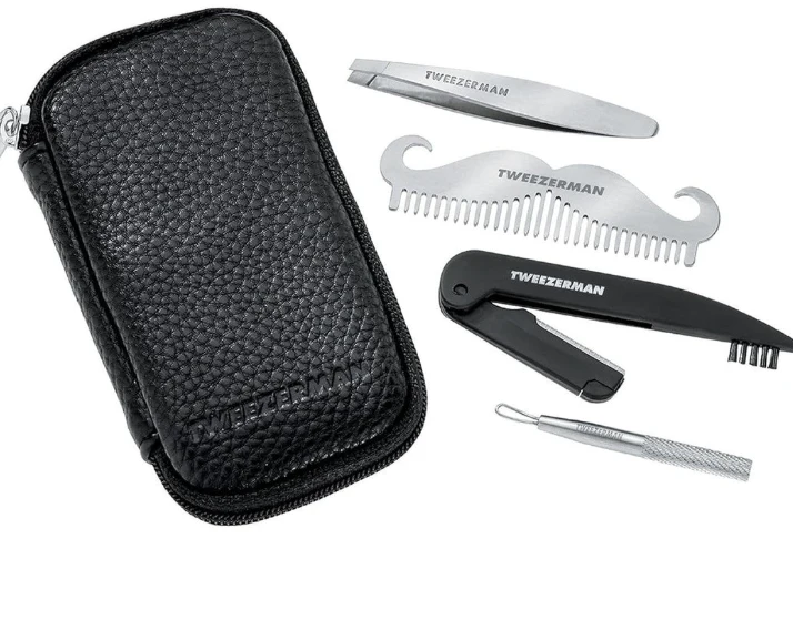 TWEEZERMAN KIT GEAR DE VIAJE BARBA Y BIGOTE