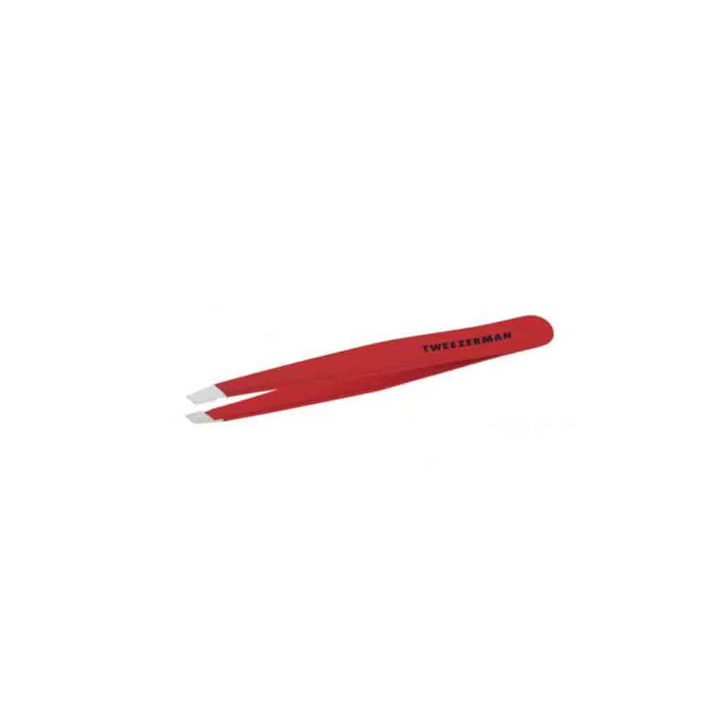 Tweezerman Pinzas para Ceja Slant Tweezer Rojo Signature Red